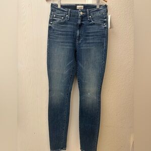 MOTHER Dark Blue Skinny Jeans